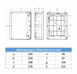 Preview: Installationsgehäuse IP67 (210x280x90mm) + Hutschiene und Sichtdeckel